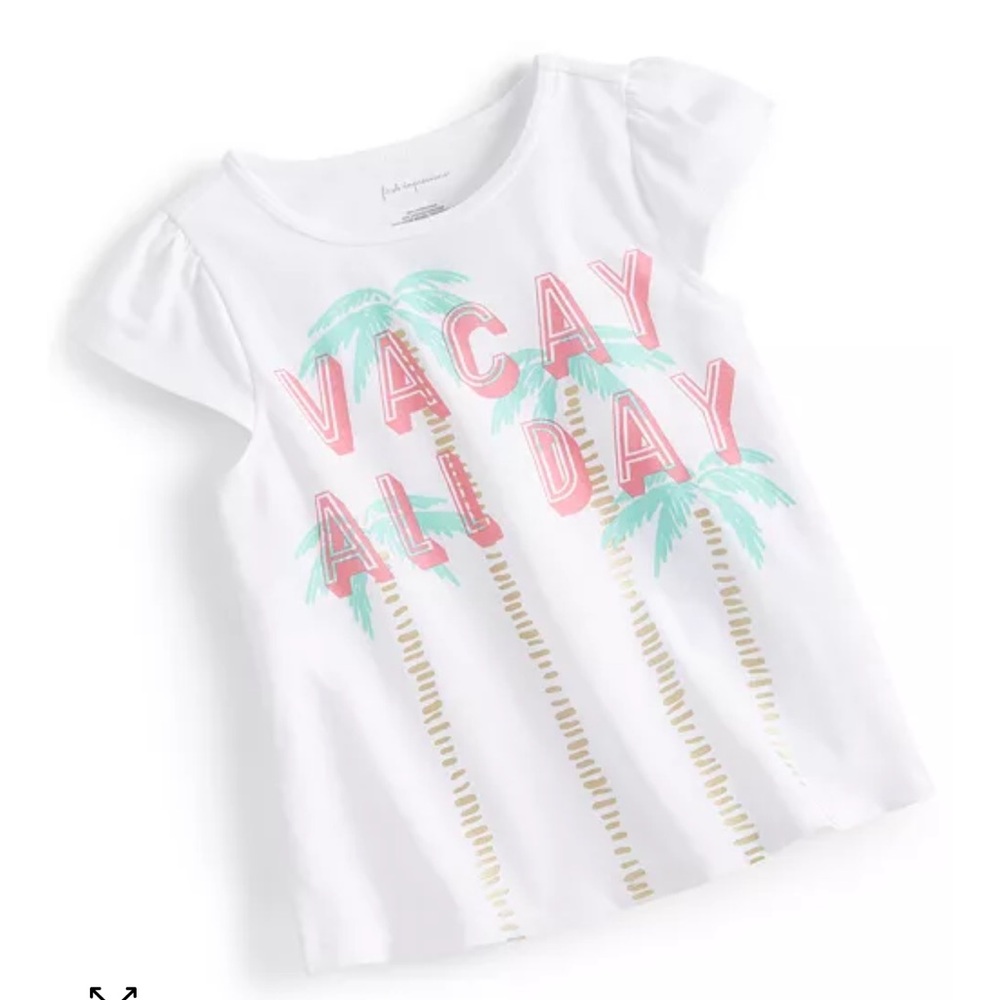 Macy’s First Impressions 6-9 Months Vaycay All Day Set Shorts Top Shirt summer